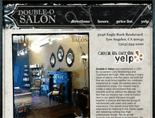 Tablet Screenshot of doubleosalon.com